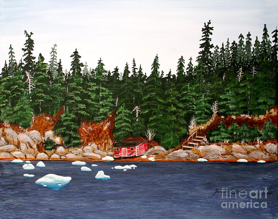 The Ice Took It Painting by Barbara A Griffin