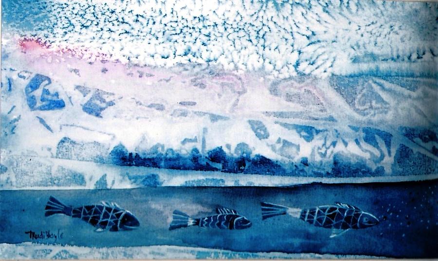Fish Painting - The Iceage Cometh  by Trudi Doyle
