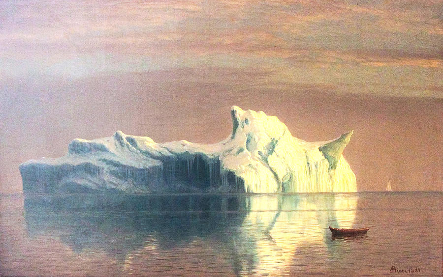 The Iceberg Digital Art by Albert Bierstadt