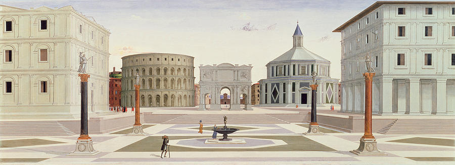 Architecture Painting - The Ideal City by Fra Carnevale