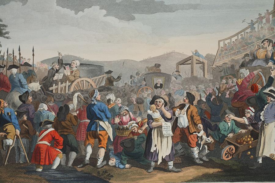 The Idle Prentice Executed At Tyburn Drawing by William Hogarth