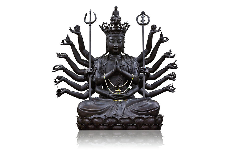 The images of Guanyin black Photograph by Tosporn Preede