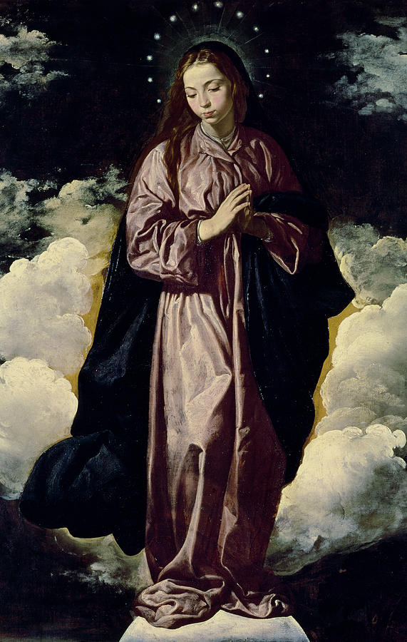 Madonna Painting - The Immaculate Conception by Diego Rodriguez de Silva y Velazquez