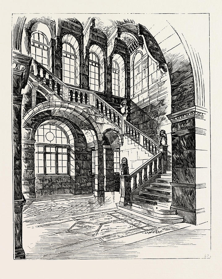The Imperial Institute, London, East Staircase To First Drawing by ...