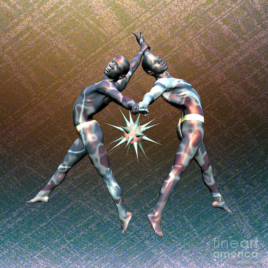 Nude Digital Art - The Impossible Dance by Walter Neal