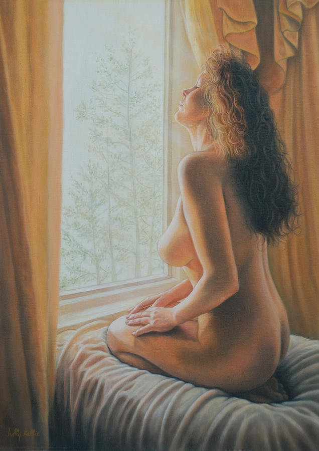 Nude Painting - The Incredible Lightness of Being by Holly Kallie