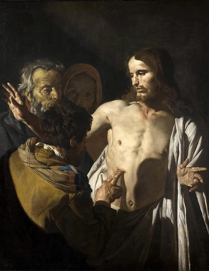 The Incredulity Of Saint Thomas Painting - The Incredulity of Saint Thomas by Matthias Stom