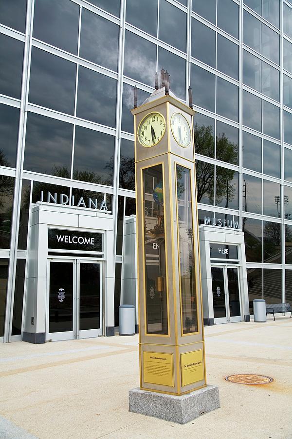 The Indiana Steam Clock Photograph by Jim West