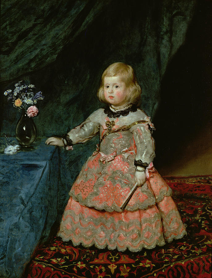 The Infanta Margarita Teresa Of Spain In A Red Dress, 1653 Oil On Canvas Photograph by Diego Rodriguez de Silva y Velazquez