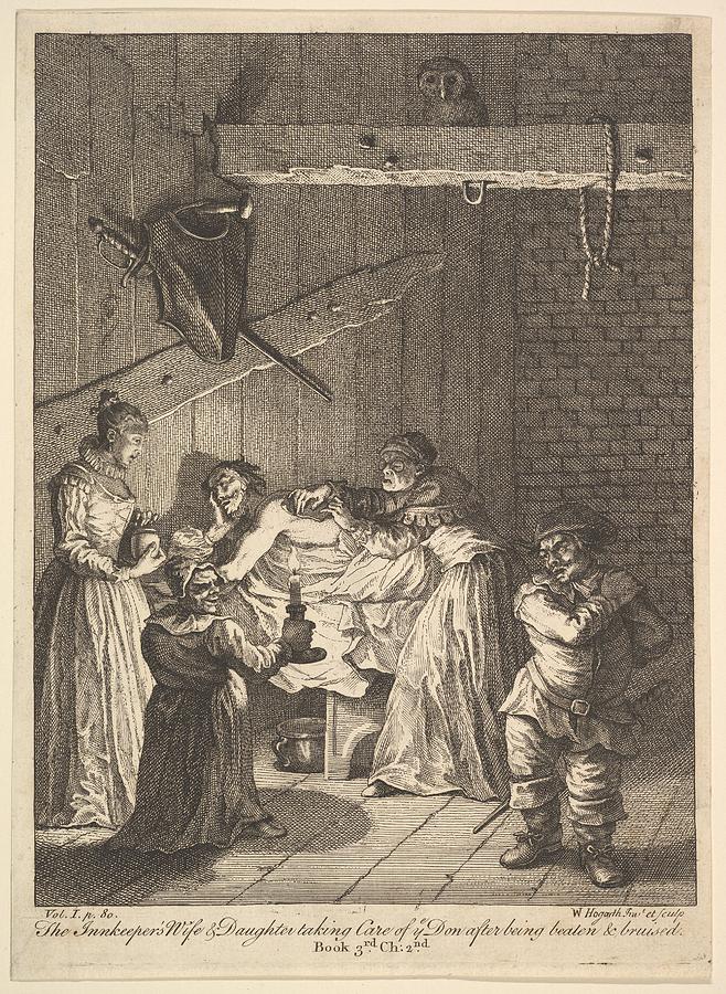 The Innkeepers Wife And Daughter Taking Drawing by William Hogarth - Pixels