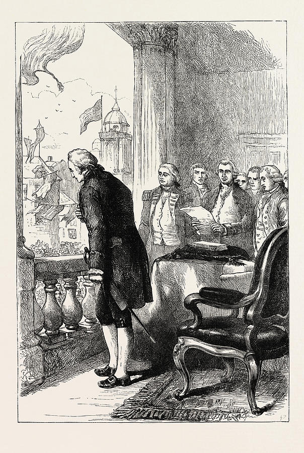 The Installation Of George Washington, United States Drawing by ...