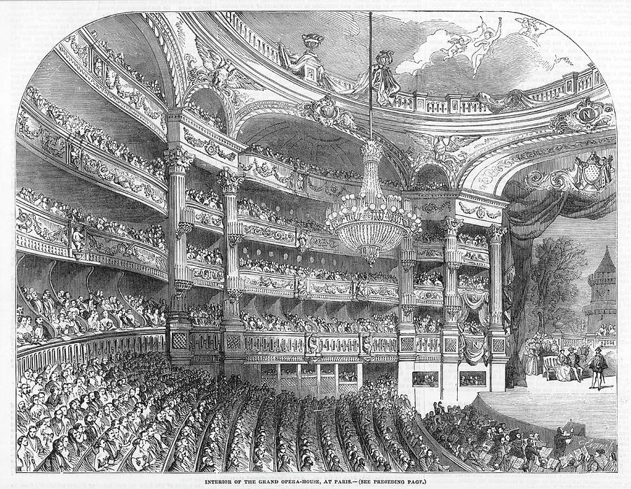 The Interior Of The Paris Opera House Drawing by Illustrated London ...