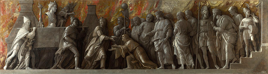 The Introduction of the Cult of Cybele at Rome Painting by Andrea Mantegna