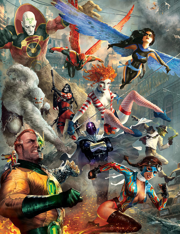Superhero Digital Art - The Invincibles by Ryan Barger