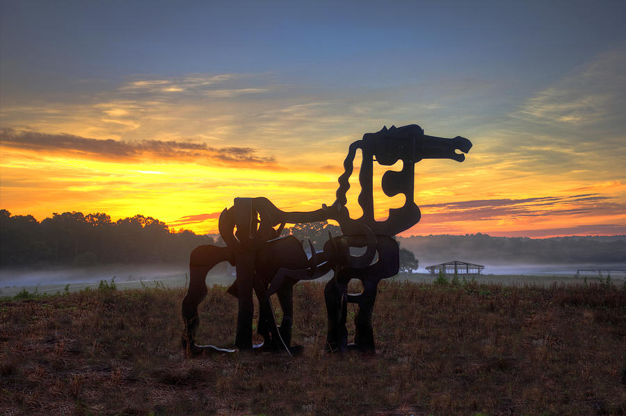 The Iron Horse Dawn Photograph by Reid Callaway