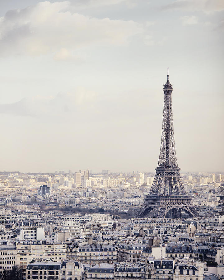 Iron Lady Eiffel Tower in Paris Photograph by Irene Suchocki