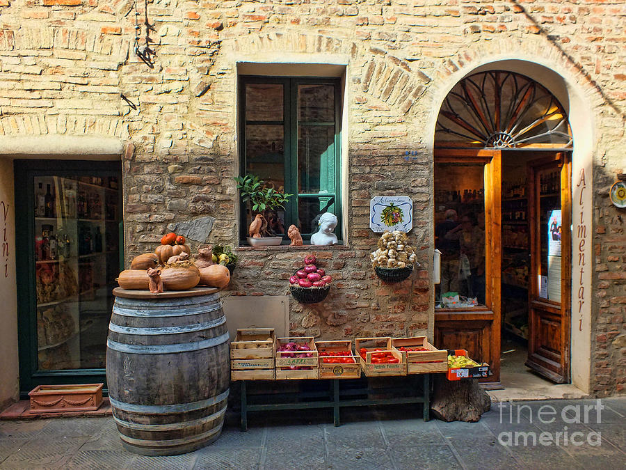 The Italian Grocer Photograph by Karen Lewis