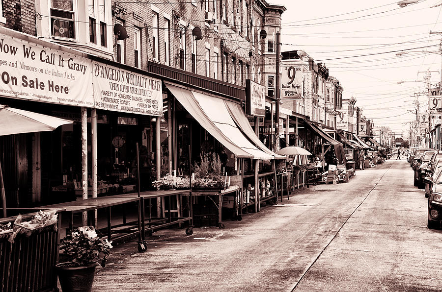 Philadelphia Photograph - The Italian Market in Philadelphia by Bill Cannon