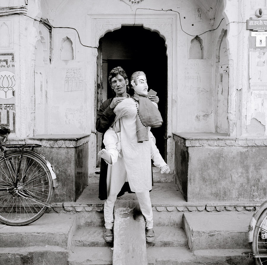 Avatar Photograph - The Jaipur Street Entertainer In India by Shaun Higson
