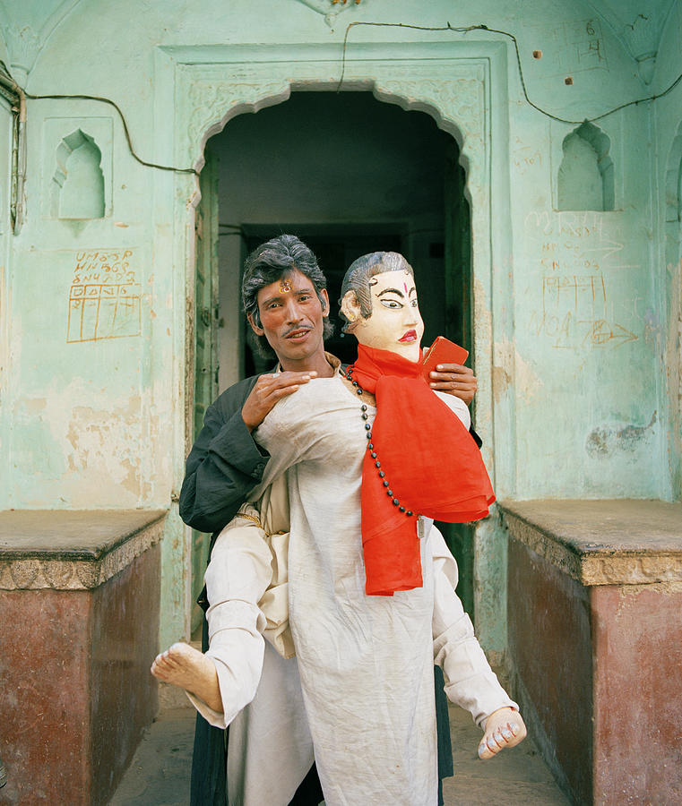 Avatar Photograph - The Jaipur Street Performer In India by Shaun Higson