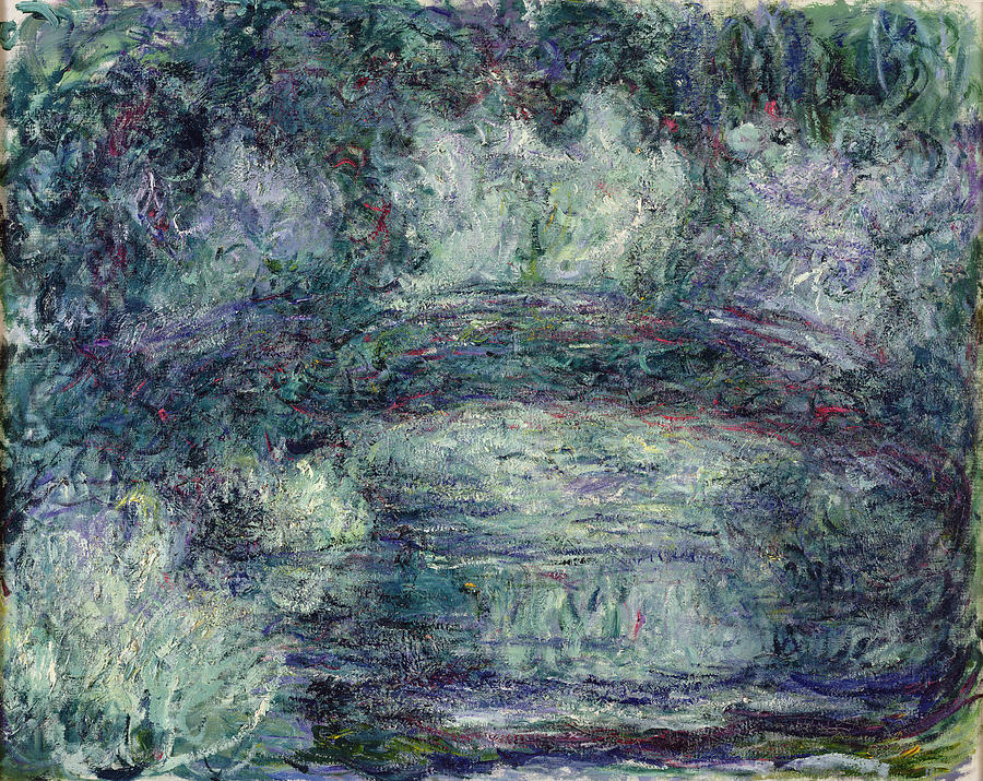 Green Photograph - The Japanese Bridge, 1918-19 Oil On Canvas See Detail 382336 by Claude Monet