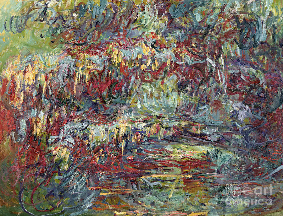 Claude Monet Painting - The Japanese Bridge at Giverny by Claude Monet