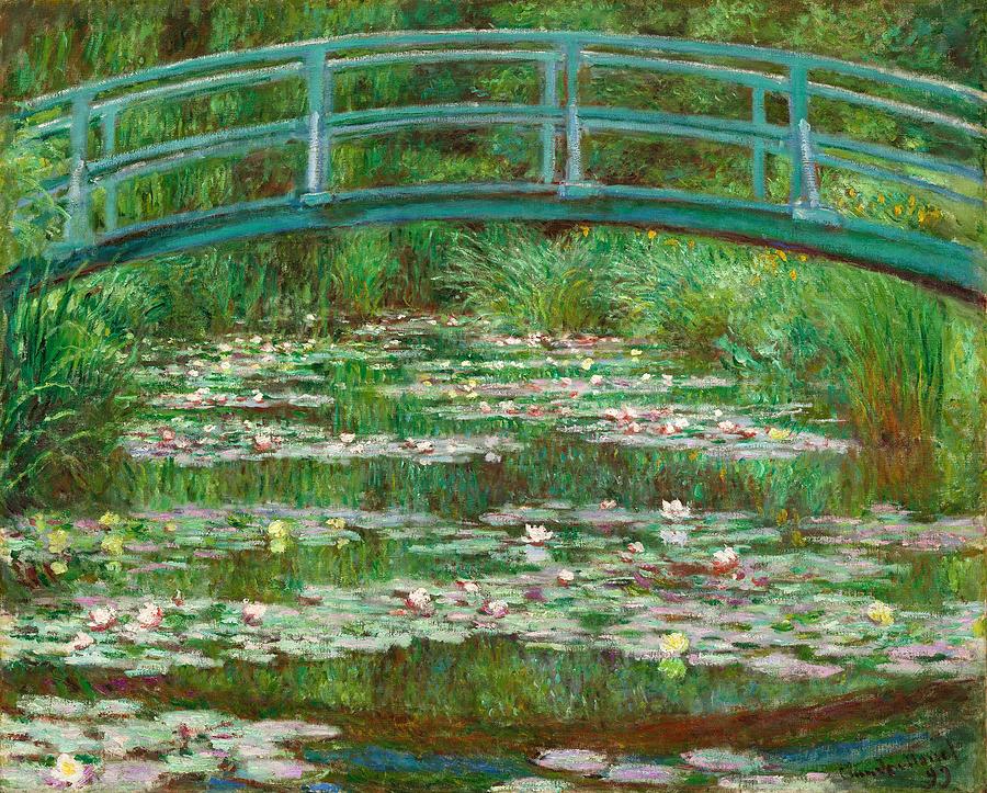 Claude Monet Painting - The Japanese Footbridge by Claude Monet