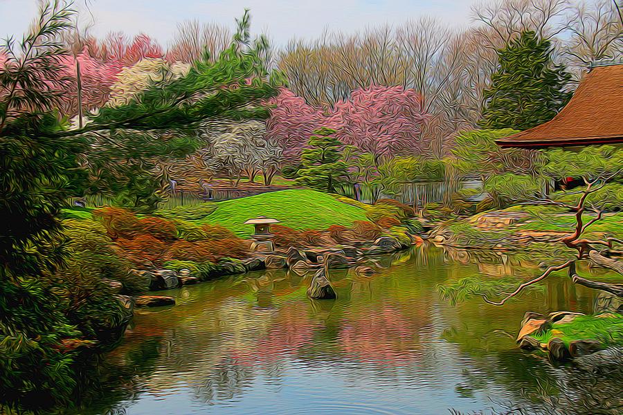 The Japanese Gardens Fairmount Park Phila. Pa. Photograph By Valerie 