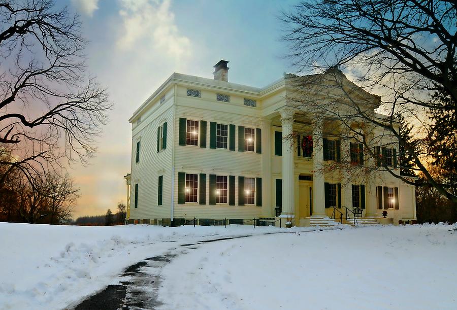 Historic Landmark Photograph - The Jay House Circa 1836 by Diana Angstadt