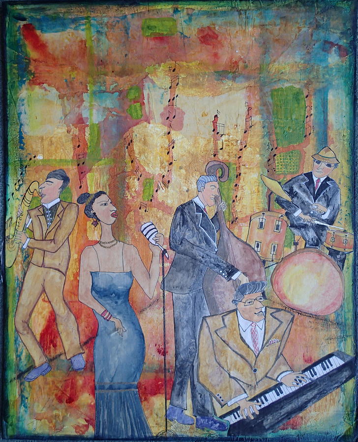 The Jazz Band Mixed Media by Jane Snyder - Fine Art America