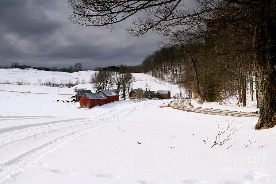 The Jenne Farm in Winter Photograph by Butch Lombardi