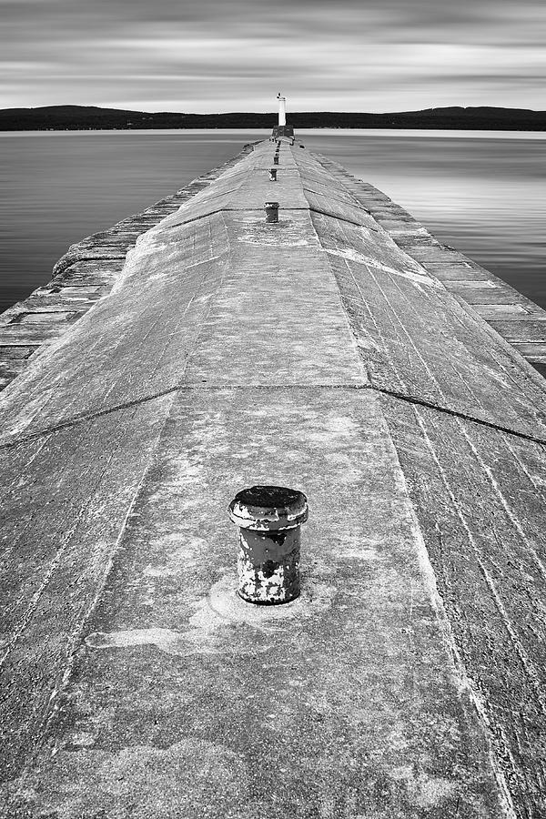 Black And White Photograph - The Jetty by Adam Romanowicz