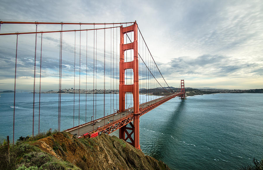 Golden Gate Bridge Photograph - The Jewel of the Pacific by Joe Brisson