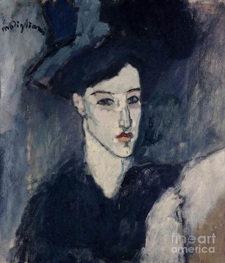 Portrait Painting - The Jewess, 1908 by Amedeo Modigliani by Amedeo Modigliani