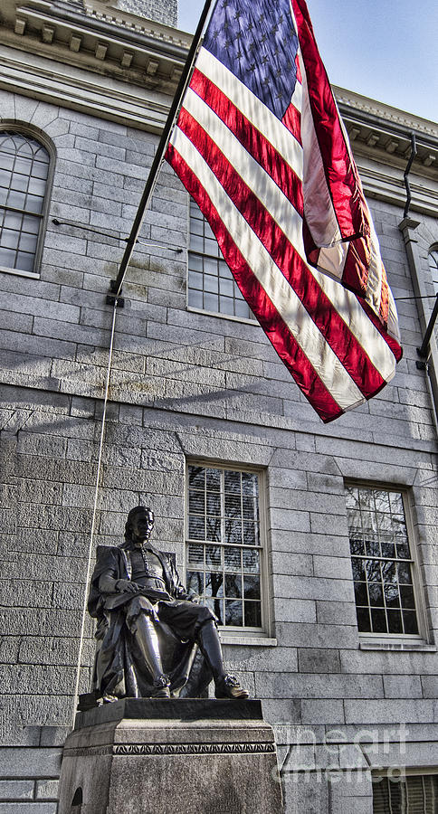 The John Harvard Statue Photograph by Douglas Barnard