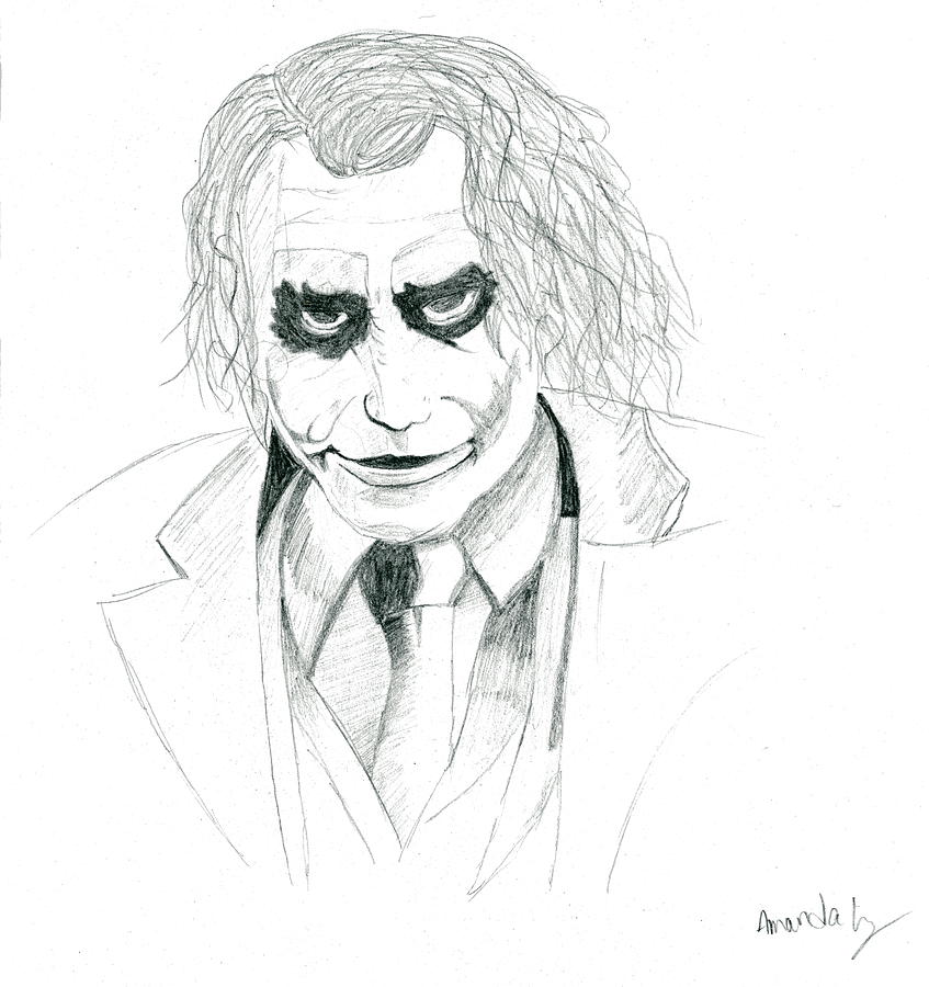 The Joker Drawing by Amanda Long - Fine Art America