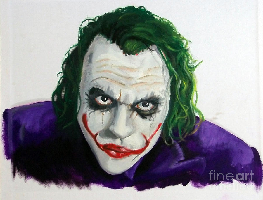 Batman Movie Painting - The Joker by Chris Reynolds