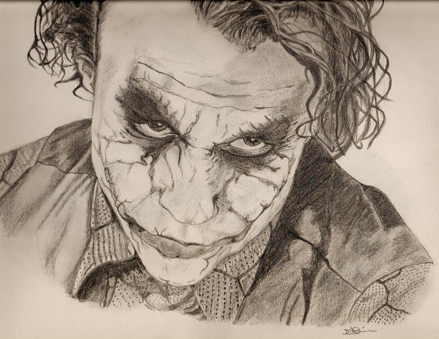 The Joker Drawing by Colourful Phoenix | Fine Art America