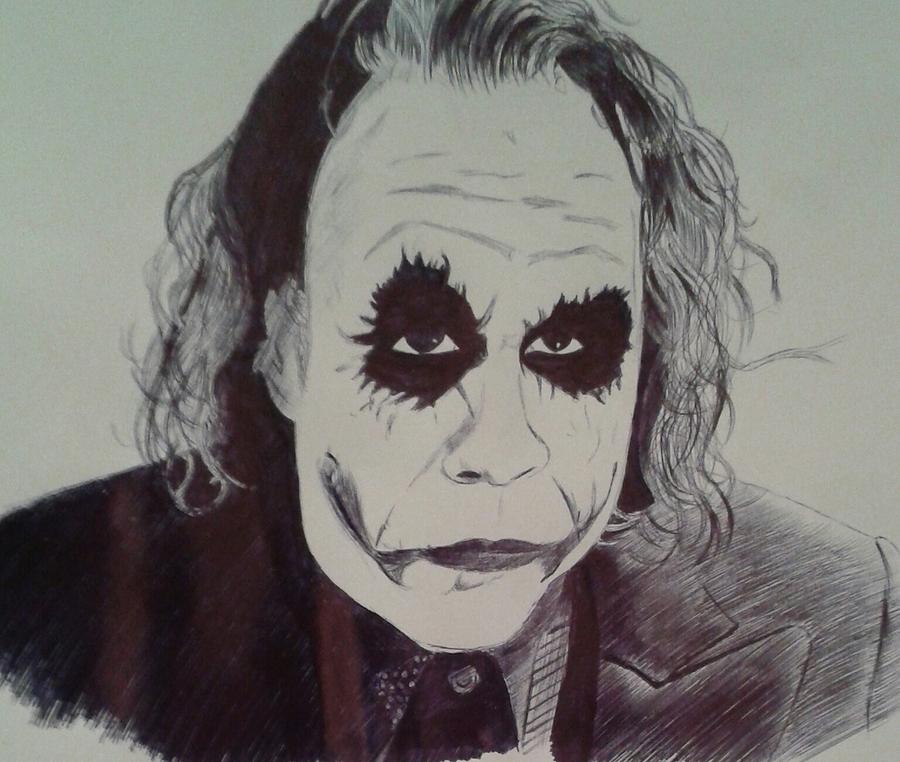 The Joker Drawing by Damien Wilson | Fine Art America