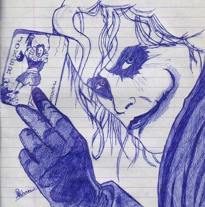 JOKER Drawing 12 x 18 " - Heath Ledger/The Dark Knight Rises - Pencil  & Airbrush | eBay