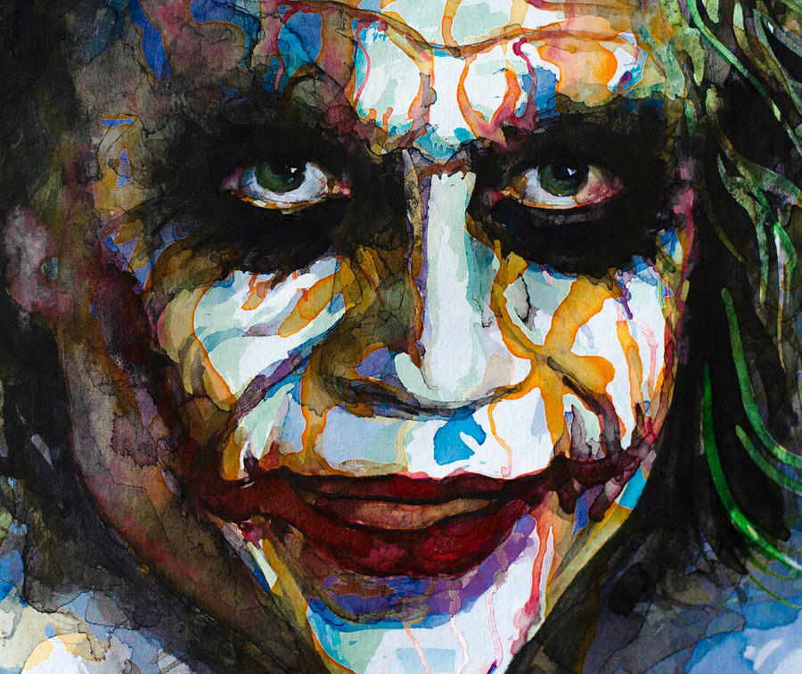The Joker - Ledger Painting by Laur Iduc
