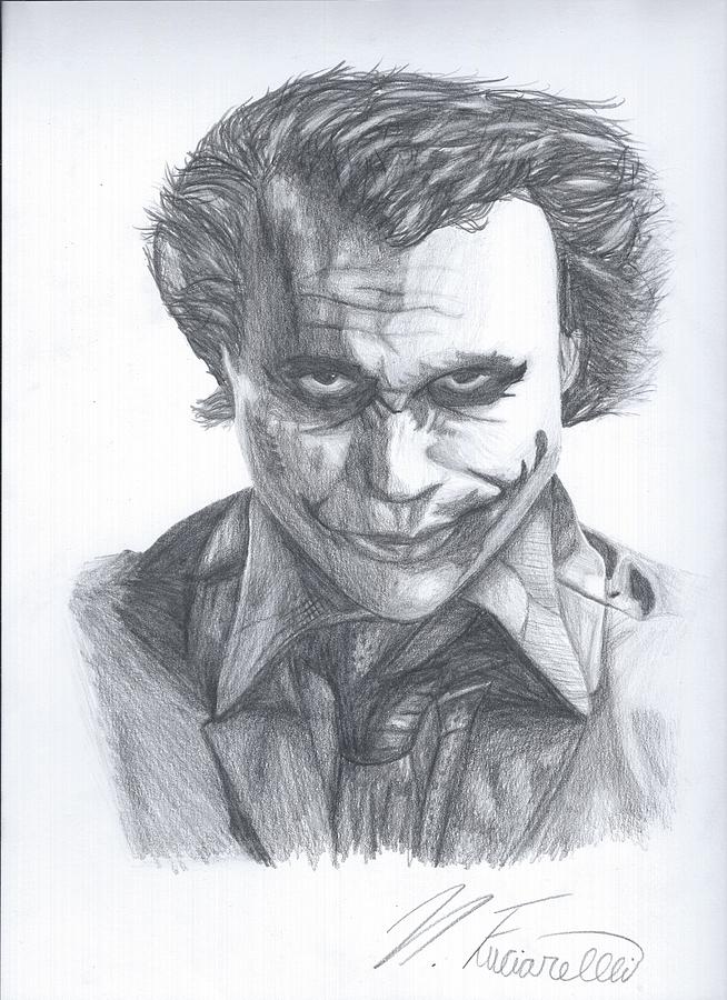 The Joker Drawing by Nicholas Fuciarelli | Fine Art America