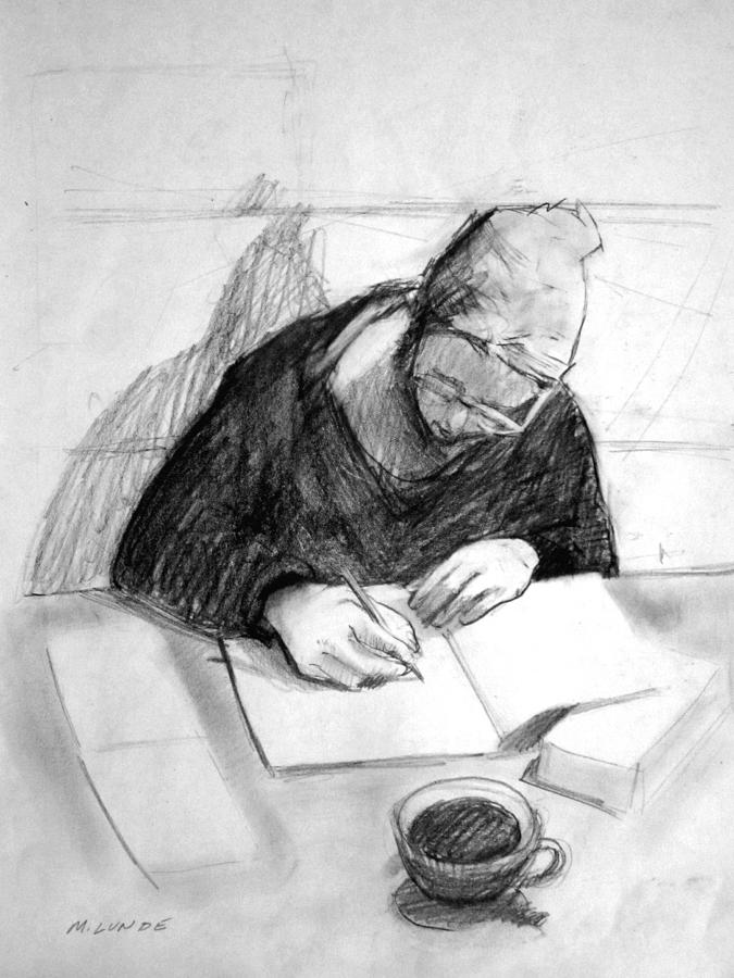 The Journal Drawing by Mark Lunde