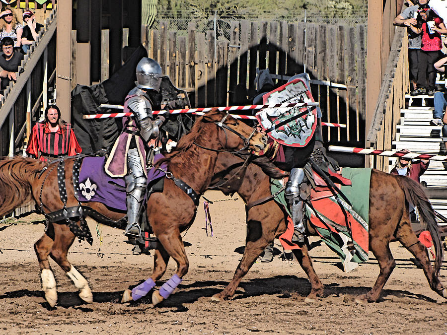 The Joust Photograph by C H Apperson