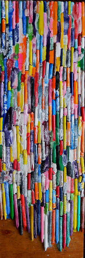 The Joy of Crayons Painting by Marwan George Khoury