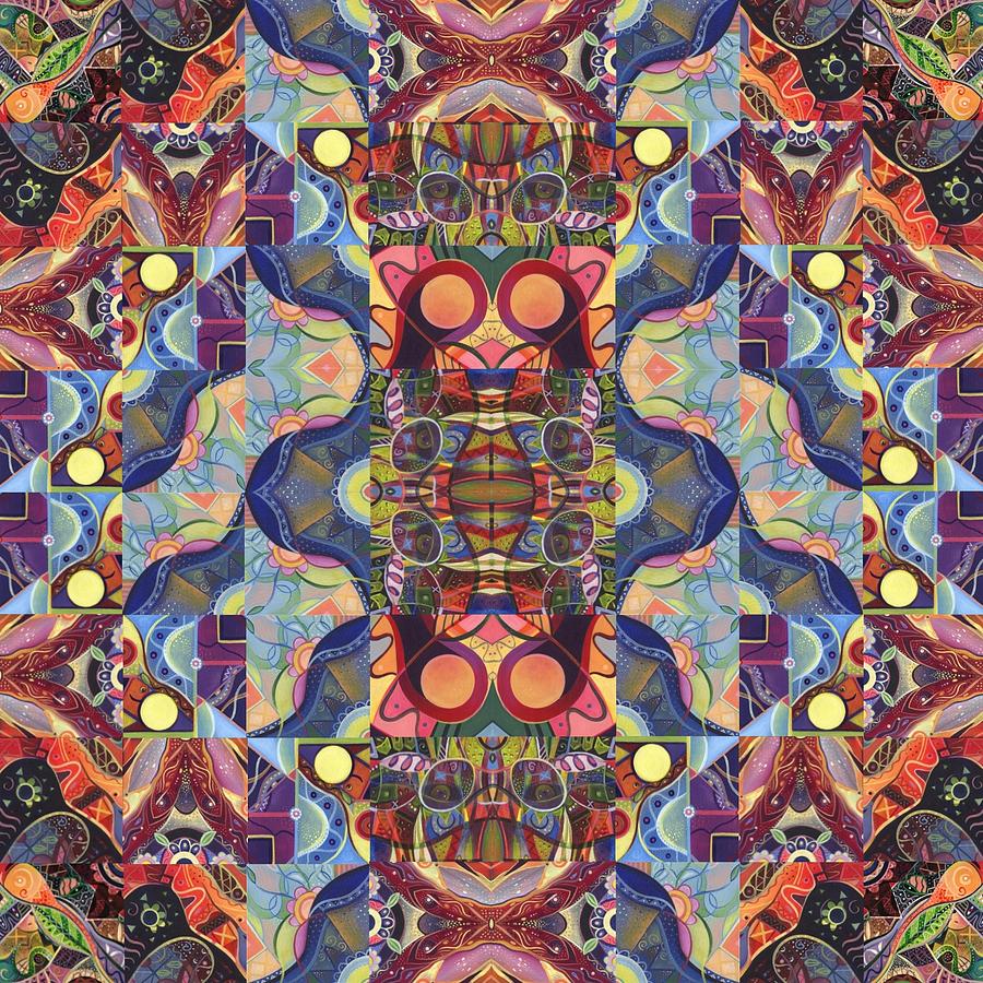 The Joy of Design Mandala Series Puzzle 1 Arrangement 5 Digital Art by Helena Tiainen