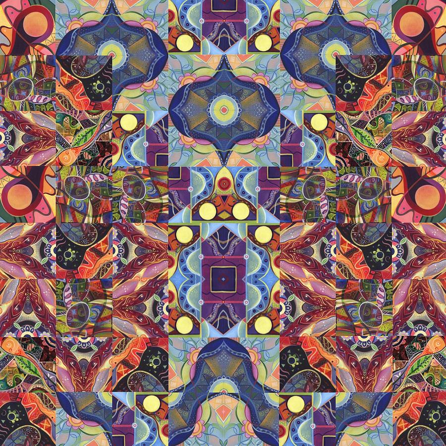 The Joy of Design Mandala Series Puzzle 1 Arrangement 7 Digital Art by Helena Tiainen