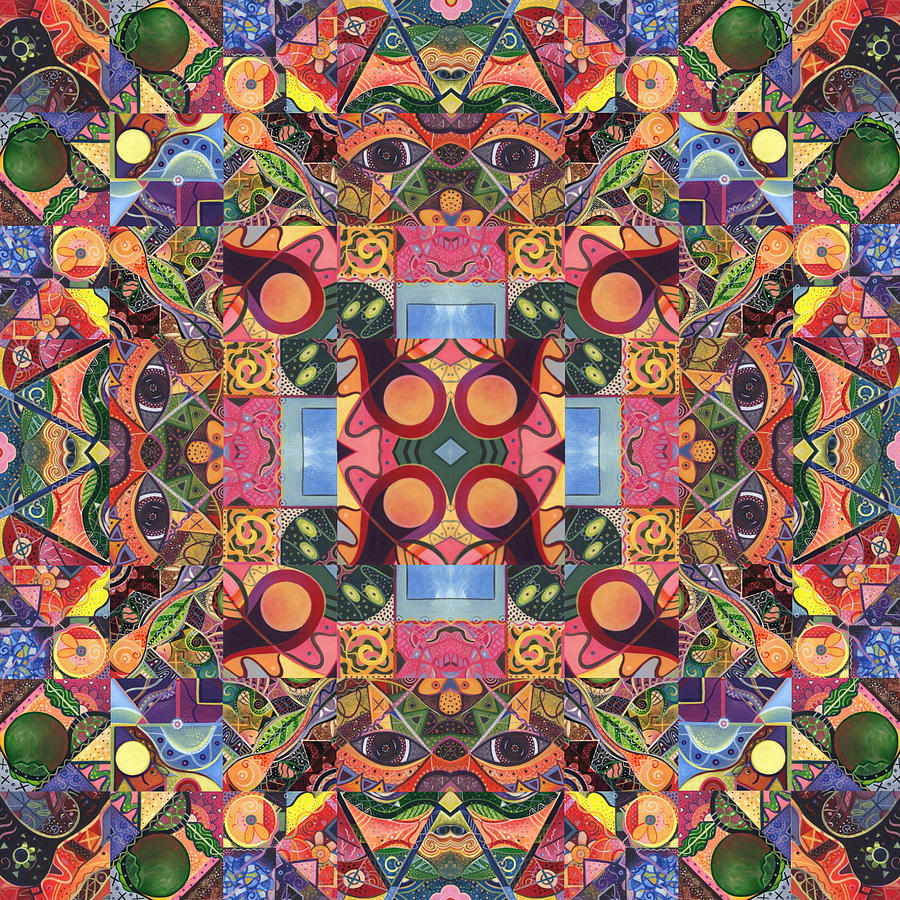 The Joy of Design Mandala Series Puzzle 2 Arrangement 1 Digital Art by Helena Tiainen