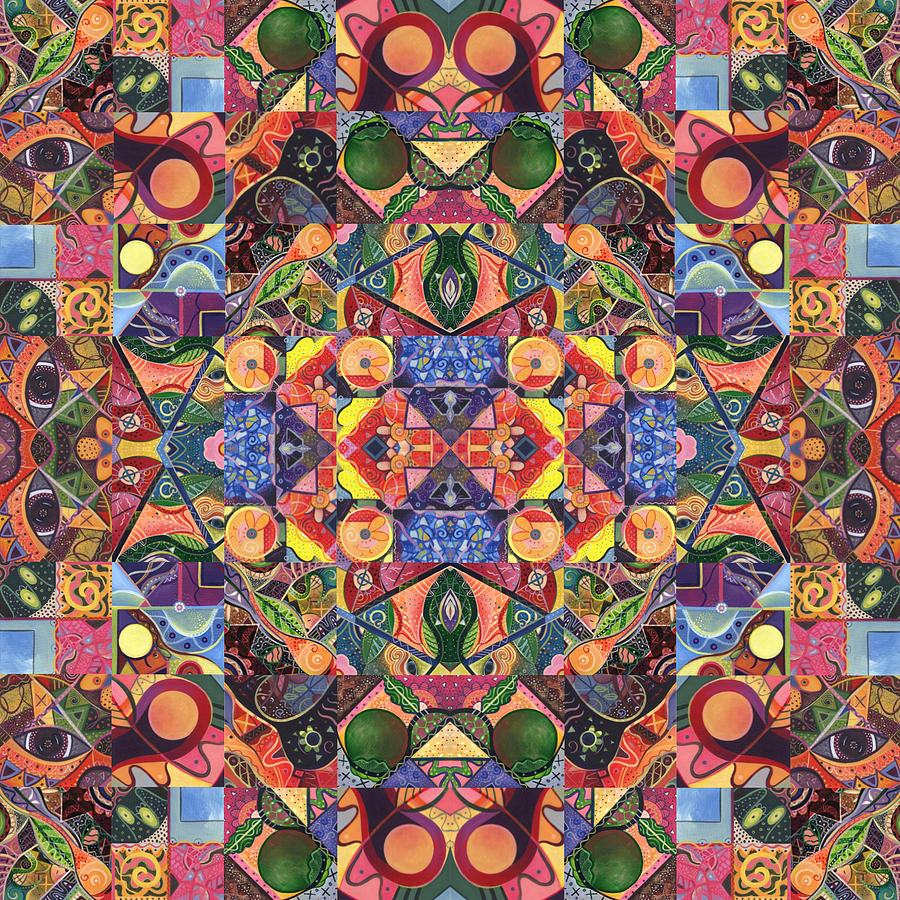 The Joy of Design Mandala Series Puzzle 2 Arrangement 3 Painting by Helena Tiainen