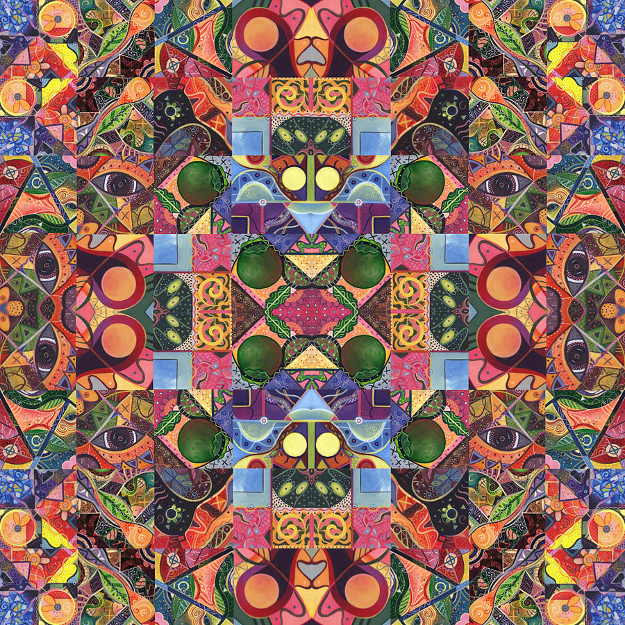 The Joy of Design Mandala Series Puzzle 2 Arrangement 4 Digital Art by Helena Tiainen